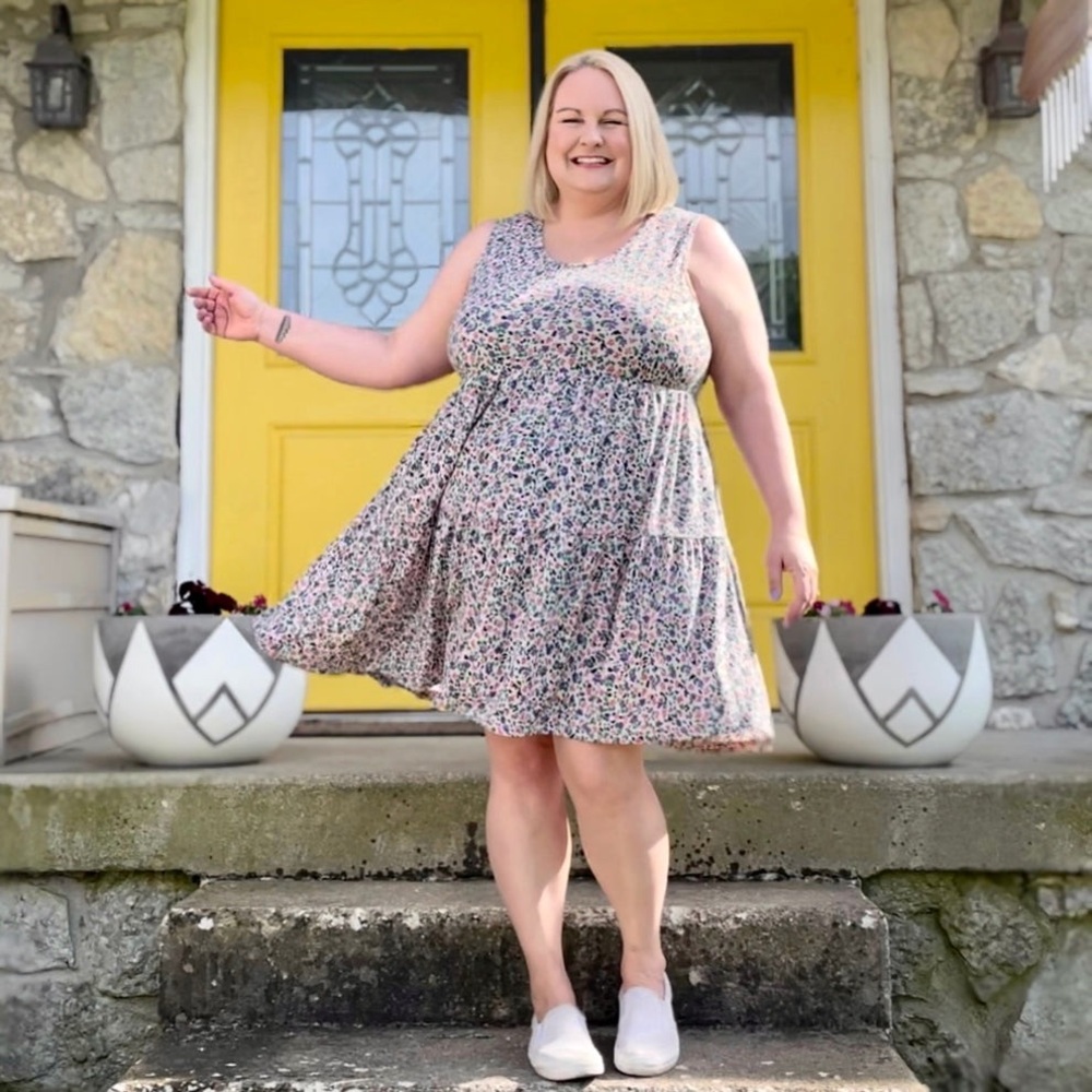 Ditsy Floral Tank Dress